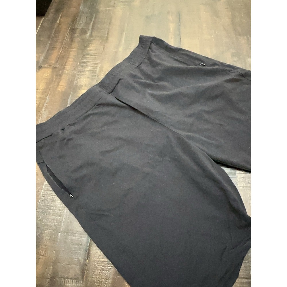 Public Rec Shorts Mens 44 Tall Black Athletic Knit Stretch Elastic 10 Inseam